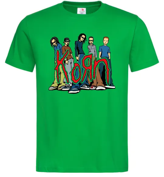 Мужская футболка Korn art Зеленый фото