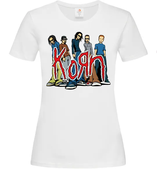Жіноча футболка Korn art Білий фото