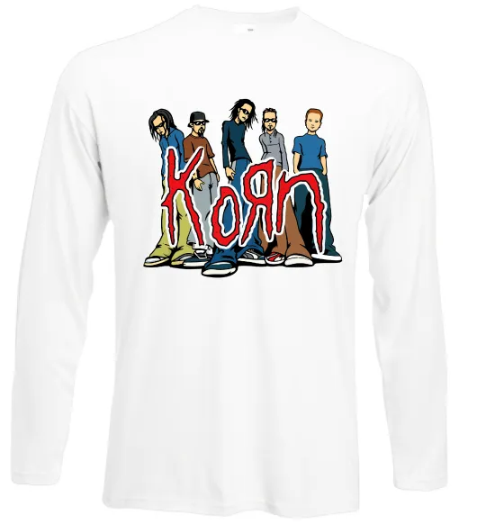 Лонгслів Korn art Білий фото