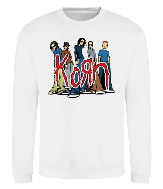 Світшот Korn art Білий фото
