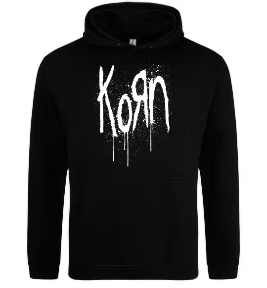 Женская толстовка (худи) KORN logo Черный фото