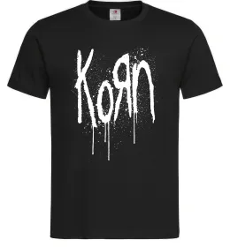 Чоловіча футболка KORN logo Чорний фото