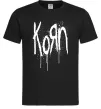 Мужская футболка KORN logo Черный фото
