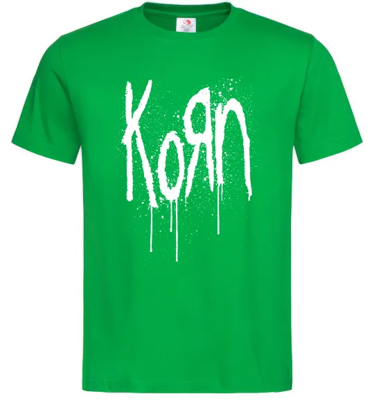 Мужская футболка KORN logo Зеленый фото