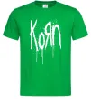 Мужская футболка KORN logo Зеленый фото