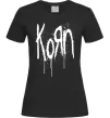 Женская футболка KORN logo Черный фото