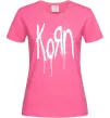 Женская футболка KORN logo Ярко-розовый фото