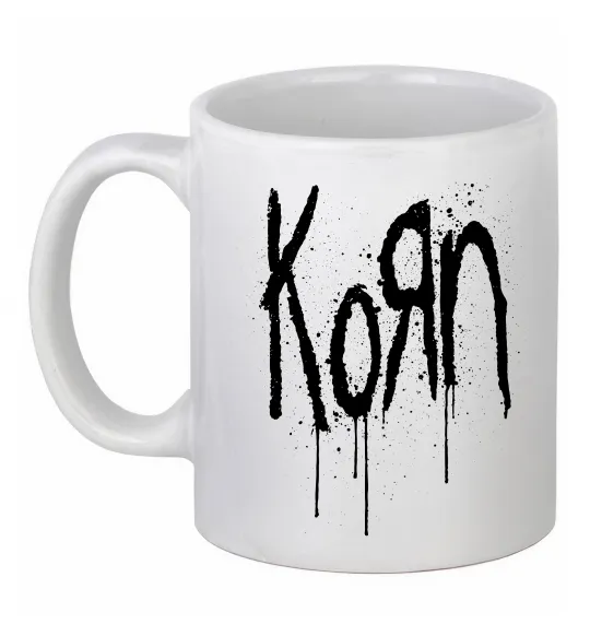 Чашка керамічна KORN logo Білий фото