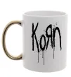 Чашка с цветной ручкой KORN logo Золото фото