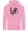 Женская толстовка (худи) KORN logo Розовый фото