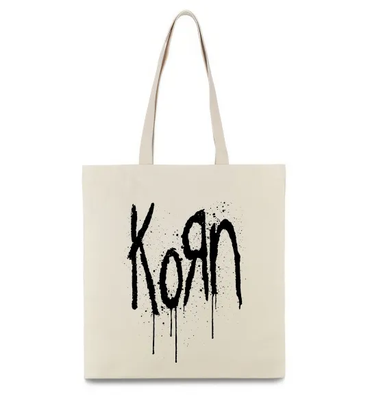 Еко-сумка KORN logo Бежевий фото