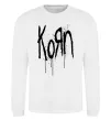 Світшот KORN logo Білий фото