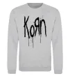 Світшот KORN logo Сірий меланж фото