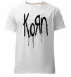 Чоловіча преміум футболка KORN logo Білий фото