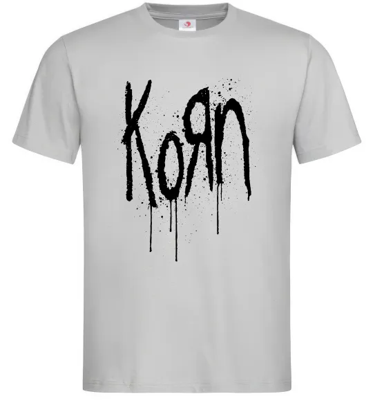 Мужская футболка KORN logo Серый фото