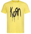 Мужская футболка KORN logo Лимонный фото