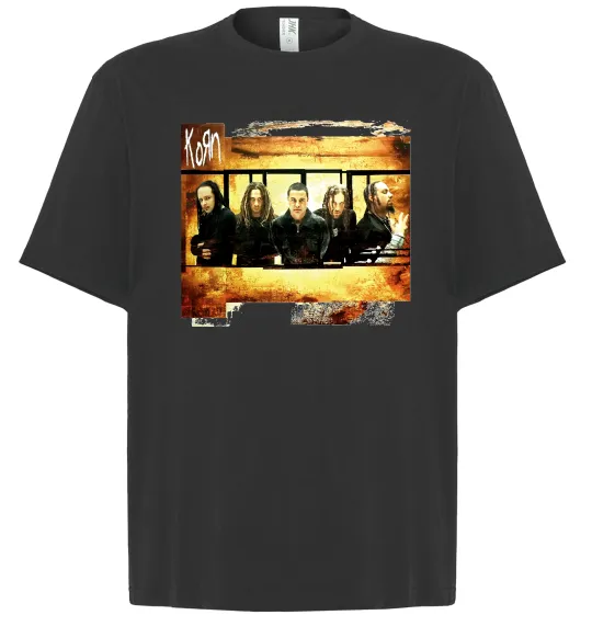 Футболка Оверсайз Корн Черный фото