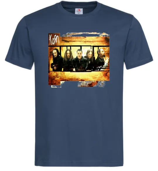 Мужская футболка Корн Темно-синий фото