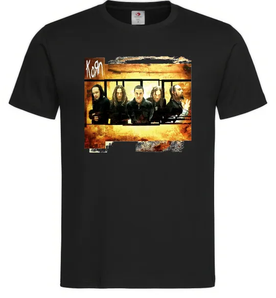 Мужская футболка Корн Черный фото