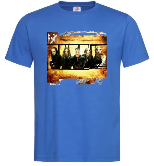 Мужская футболка Корн Ярко-синий фото