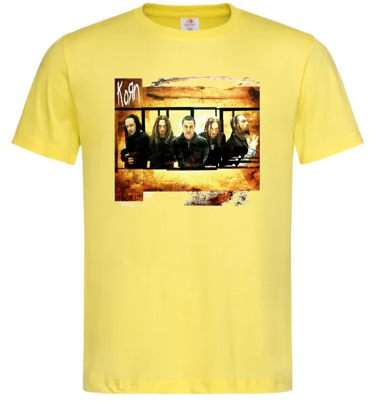 Мужская футболка Корн Лимонный фото