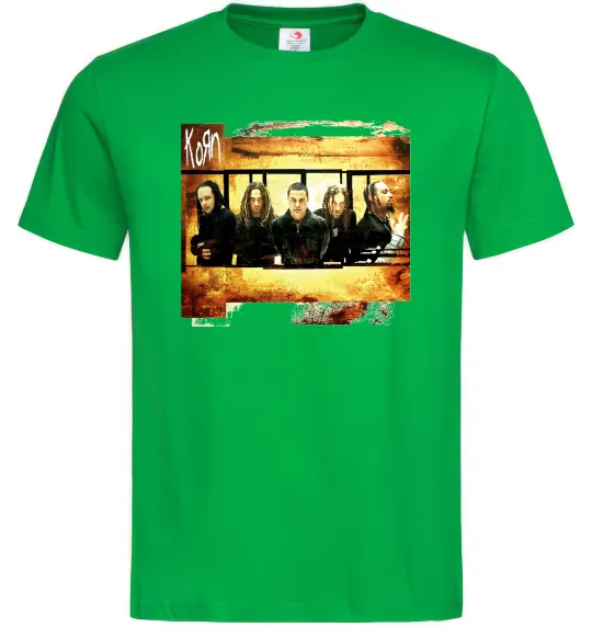 Мужская футболка Корн Зеленый фото