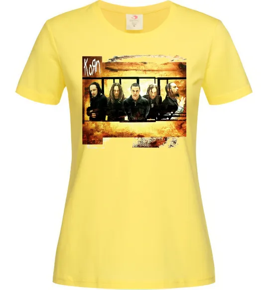 Жіноча футболка Корн Лимонний фото