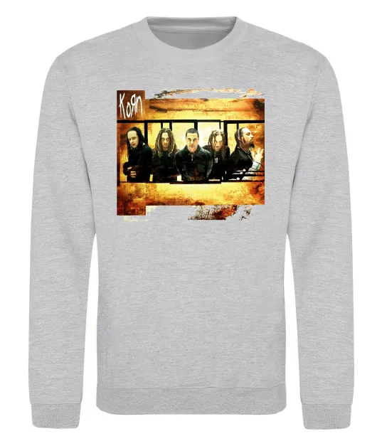 Свитшот Корн Серый меланж фото