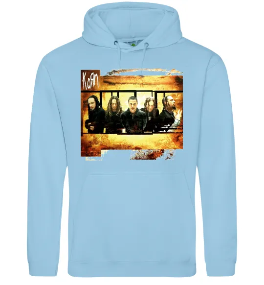 Женская толстовка (худи) Корн Голубой фото