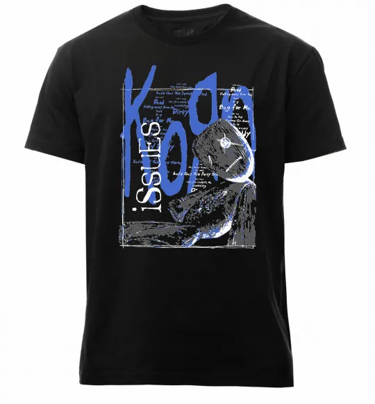 Мужская премиум футболка KoЯn issues Черный фото