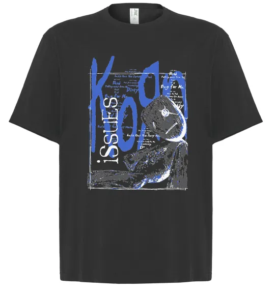 Футболка Оверсайз KoЯn issues Чорний фото