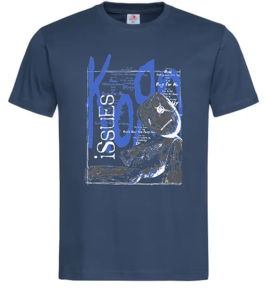 Мужская футболка KoЯn issues Темно-синий фото