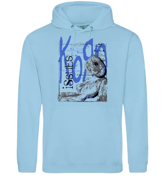 Чоловіча толстовка (худі) KoЯn issues Блакитний фото