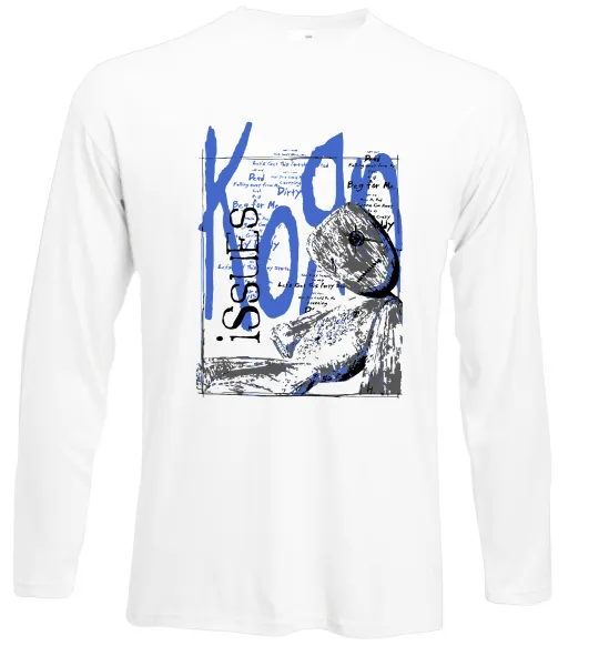 Лонгслів KoЯn issues Білий фото