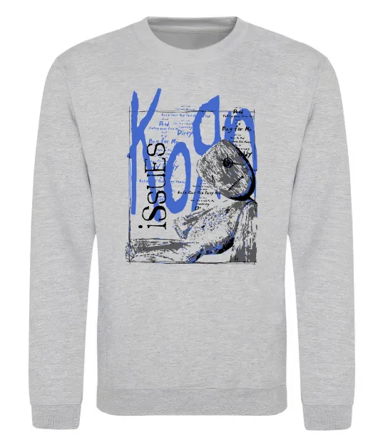 Світшот KoЯn issues Сірий меланж фото