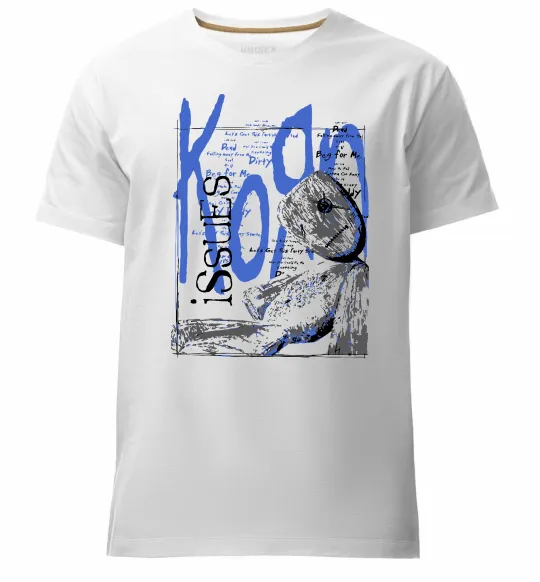 Мужская премиум футболка KoЯn issues Белый фото