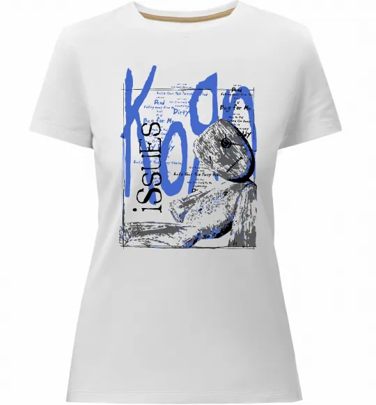 Женская премиум футболка KoЯn issues Белый фото