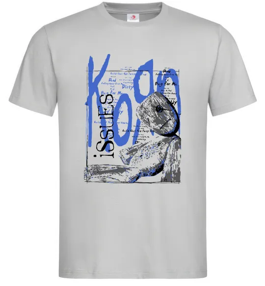 Мужская футболка KoЯn issues Серый фото