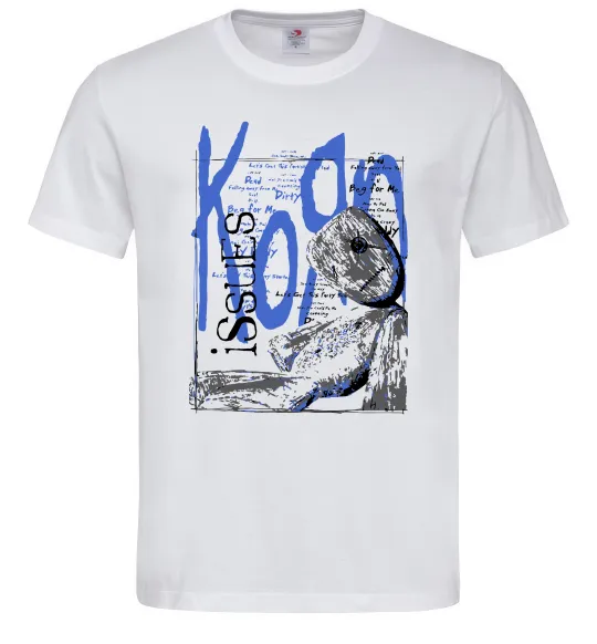 Мужская футболка KoЯn issues Белый фото