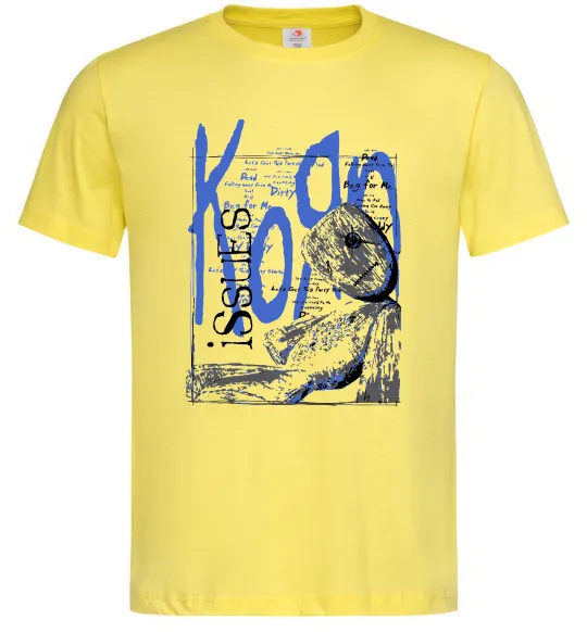 Мужская футболка KoЯn issues Лимонный фото