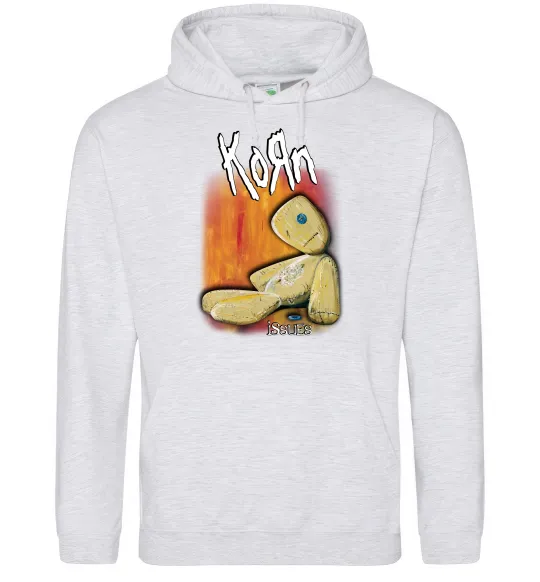 Мужская толстовка (худи) Issues Korn Серый меланж фото
