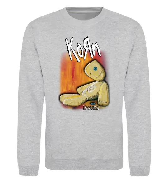 Свитшот Issues Korn Серый меланж фото