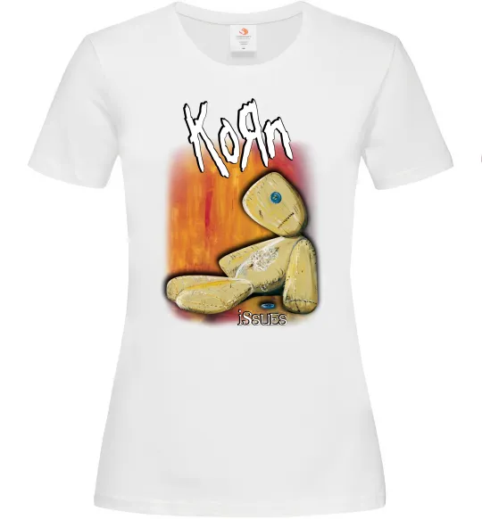 Жіноча футболка Issues Korn Білий фото