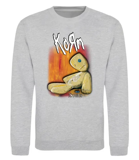 Свитшот Issues Korn Серый меланж фото