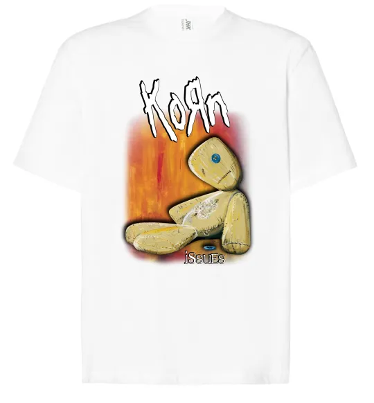 Футболка Оверсайз Issues Korn Белый фото