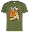 Мужская футболка Issues Korn Оливковый фото