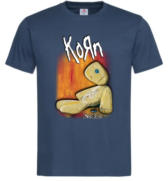 Мужская футболка Issues Korn Темно-синий фото