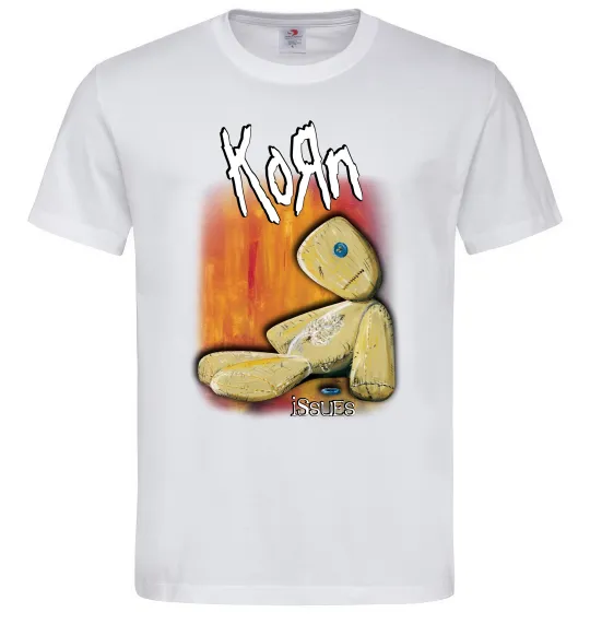 Мужская футболка Issues Korn Белый фото