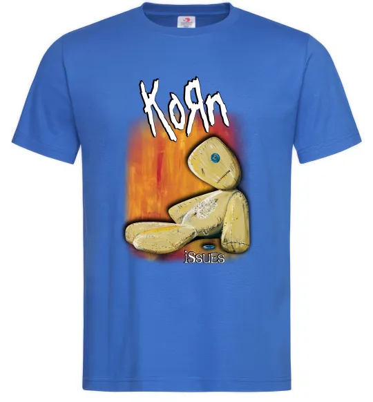 Мужская футболка Issues Korn Ярко-синий фото