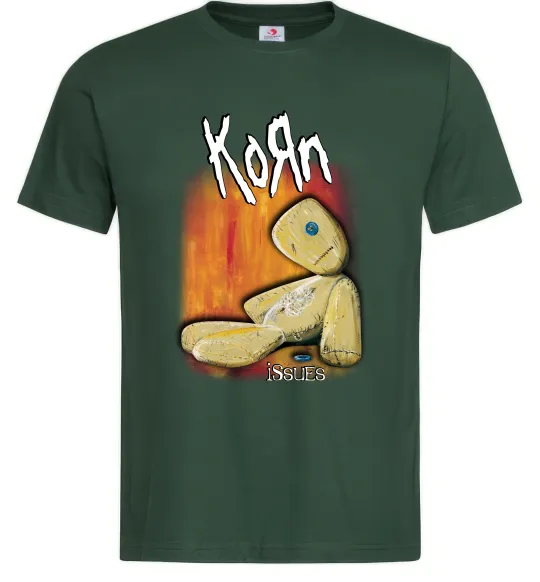 Мужская футболка Issues Korn Темно-зеленый фото